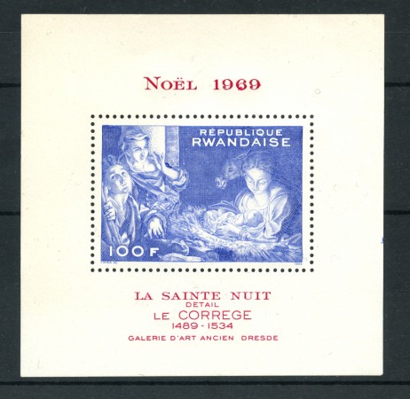 1969 - RUANDA - LOTTO/22375 - NATALE FOGLIETTO NUOVO