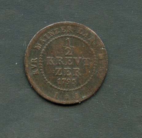 1795 - LOTTO/M16275 - GERMANIA MAIZ - 1/2 KREUZER KARL JOSEPH