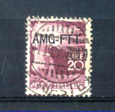 1949 - LOTTO/10243U - TRIESTE A - 20 LIRE DEMOCRATICA USATO