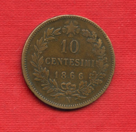 1866 - LOTTO/M23219 - REGNO - 10 CENTESIMI ZECCA DI NAPOLI