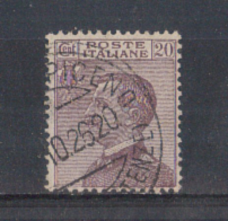1926 - LOTTO/REG204U - REGNO - 20c. RE VITT. EMANUELE - USATO