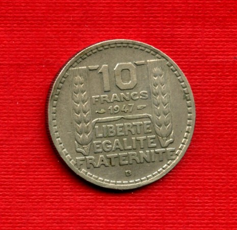 1947 B - LOTTO/M21793 - FRANCIA - 10 FRANCHI MARIANNA