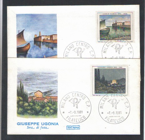 1981 - LOTTO/6748ZA - REPUBBLICA - ARTE 8° SERIE - FDC