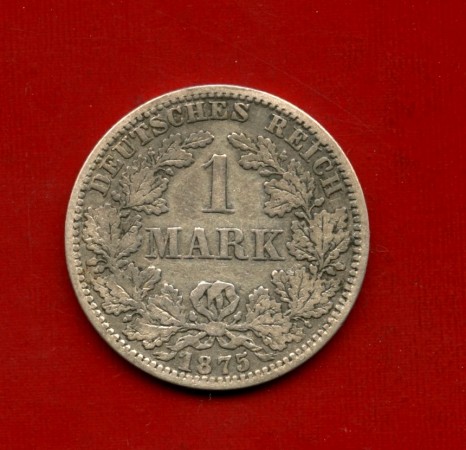 1875 - GERMANIA IMPERO - 1 MARCO ARGENTO ZECCA A - LOTTO/M30440C