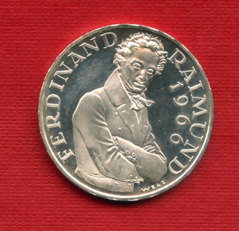 1966 - LOTTO/M18542FS - AUSTRIA - 25 SCELLINI ARGENTO F. RAIMUND