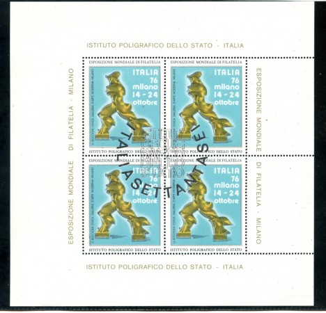 1976  ITALIA - LOTTO/23896 - ESPOSIZIONE ITALIA 76 - FOGLIETTO ERINNOFILO
