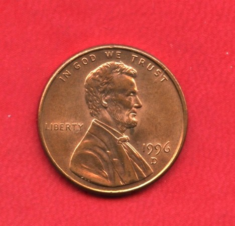 1996D - STATI UNITI - 1 CENT. LINCOLN - LOTTO/M26245