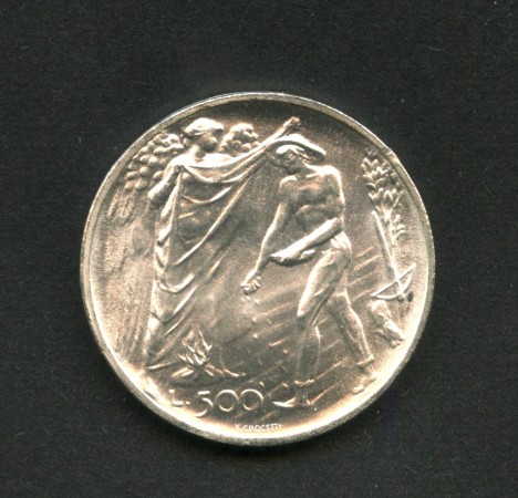 1976 - SAN MARINO - LOTTO/M43754 - 500 LIRE ARGENTO SICUREZZA SOCIALE