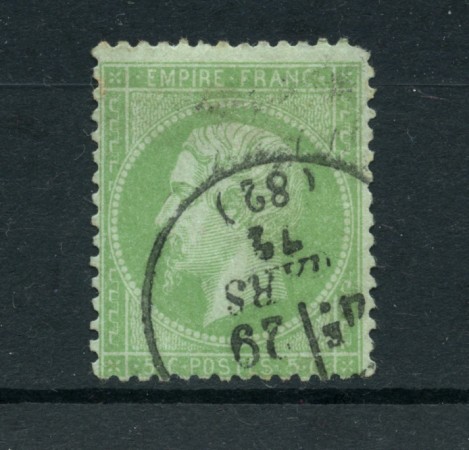 1871 - LOTTO/23192 - FRANCIA - 5 CENT. VERDE CHIARO NAPOLEONE - USATO