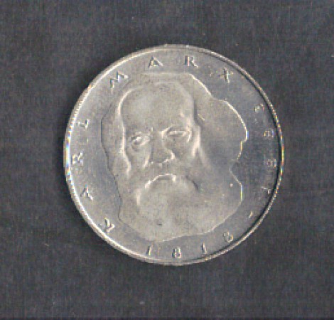 1983 - LOTTO/MGERKM158 - GERMANIA - 5 MARCHI CARL MARX