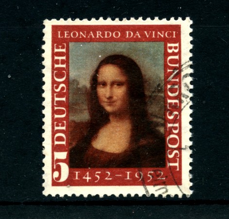 1952 - LOTTO/24232 - GERMANIA FEDERALE - LA GIOCONDA - USATO