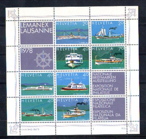 1978 - LOTTO/SVIBF23N - SVIZZERA - LEMANEX 78 FOGLIETTO - NUOVO