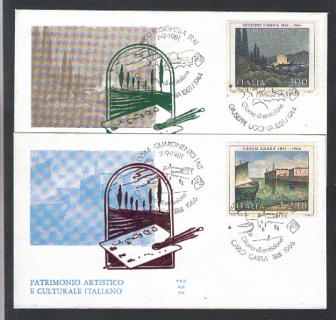 1981 - LOTTO/6748Z - REPUBBLICA - ARTE 8° SERIE - FDC