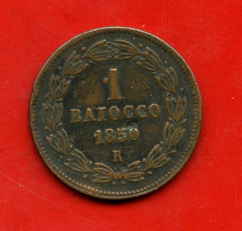 1850 - STATO PONTIFICIO - 1 BAIOCCH0 PIO IX° - LOTTO/M30909