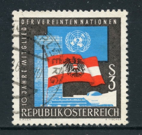 1965 - AUSTRIA - DECENNALE ONU - USATO - LOTTO/27935