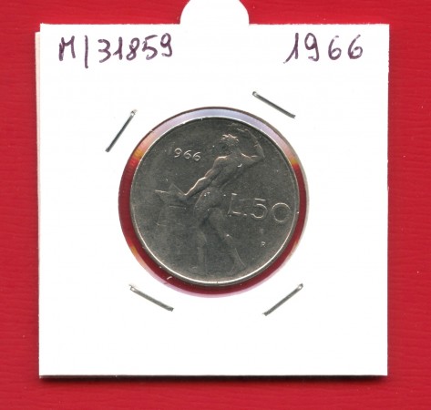 1966 - REPUBBLICA - 50 LIRE VULCANO I° TIPO - LOTTO/M318589