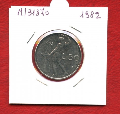1982 - REPUBBLICA - 50 LIRE VULCANO I° TIPO - LOTTO/M31870