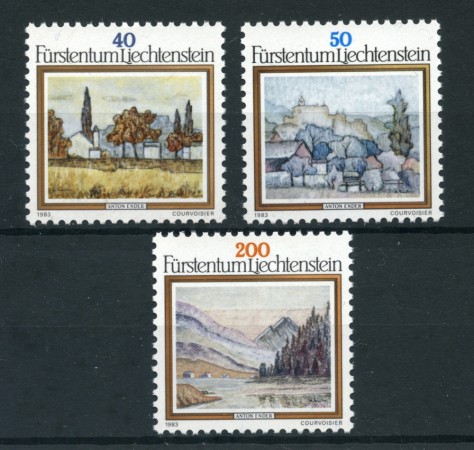 1983 - LOTTO/23415 - LIECHTENSTEIN - DIPINTI DI A. ENDER 3v. - NUOVI