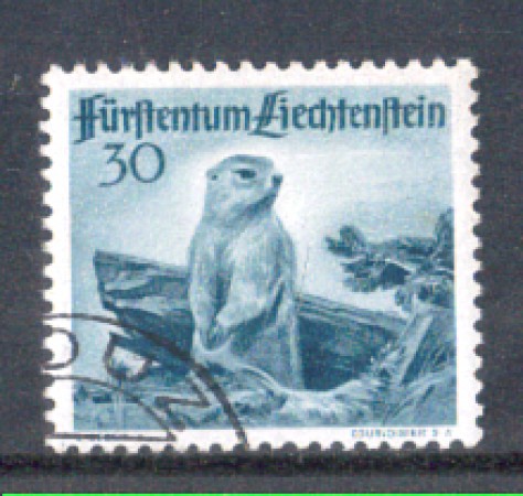 1947 - LOTTO/LIE229U - LIECHTENSTEIN - 30r. MARMOTTA - USATO