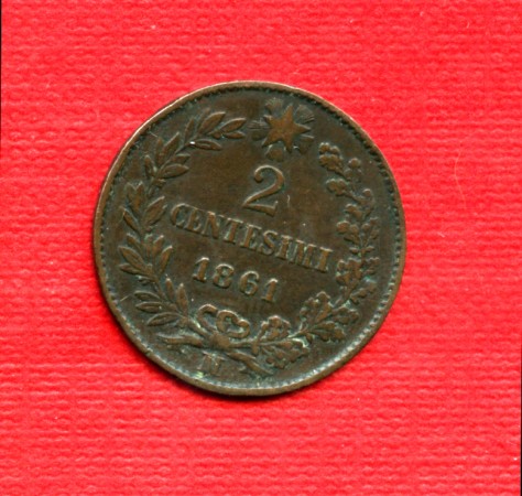 1861 M - LOTTO/M22585 - REGNO - 2 CENTESIMI VITT. EMANUELE II°
