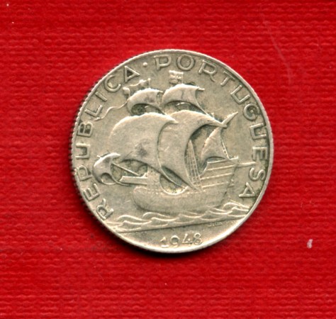1948 - LOTTO/23067 - PORTOGALLO - 2,5 ESCUDOS ARGENTO