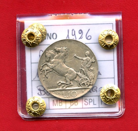 1926 - REGNO - LOTTO/41817 - 10 LIRE  ARGENTO BIGA