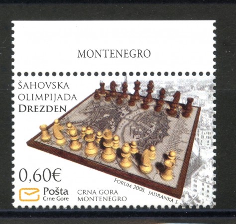 2008 - MONTENEGRO REPUBBLICA - OLIMPIADE SCACCHI - NUOVO - LOTTO/34857