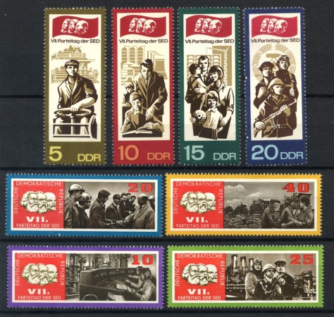 1967 - GERMANIA DDR - CONGRESSO PARTITO SOCIALISTA  4v. - NUOVI - LOTTO/36235