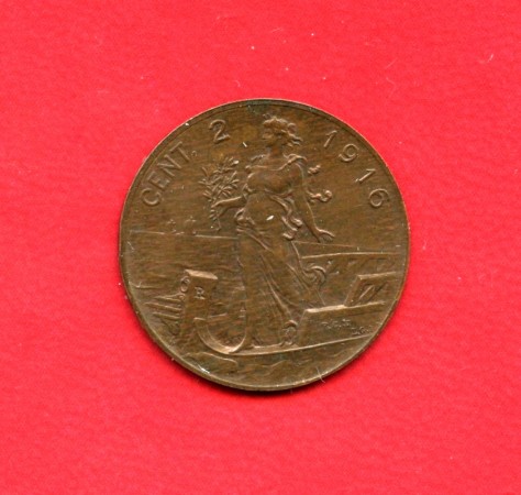 1916 - 2 CENTESIMI ITALIA SU PRORA - LOTTO/M32413