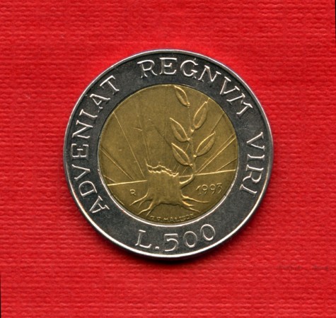 1993 - LOTTO/M16663 - SAN MARINO - 500 LIRE BICOLORE ADVENIAT REGNUM