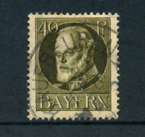 BAVIERA - 1914 - LOTTO/21868 - 40p. BRUNO USATO