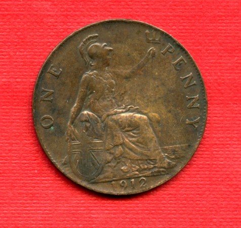 1912 - LOTTO/M22551 - GRAN BRETAGNA - 1 PENNY  GIORGIO V°