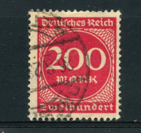 1923 - LOTTO/17858 - GERMANIA REICH - 200m. ROSSO - USATO