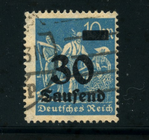 1923 - LOTTO/17869 - GERMANIA REICH - 30t.su 10m. AZZURRO - USATO