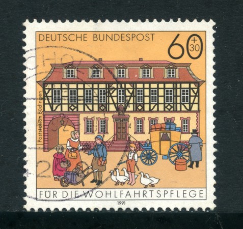 1991 - LOTTO/23695 - GERMANIA FEDERALE - 60+30 BENEFICENZA - USATO
