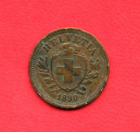 1890 - SVIZZERA - 1 RAPPEN BRONZO - LOTTO/M32437