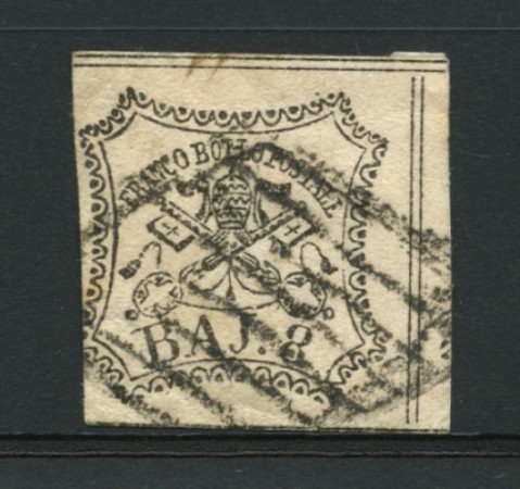 STATO PONTIFICIO - 1852 - LOTTO/12721 -  8 BAJ  BIANCO - USATO
