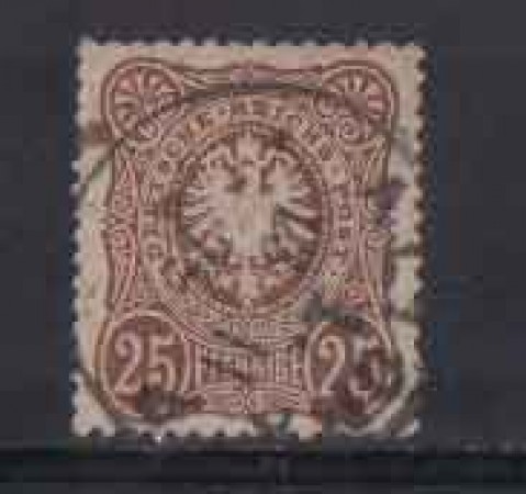 1875 - LOTTO/3675 - GERMANIA IMPERO - 25p. BRUNO ROSSO