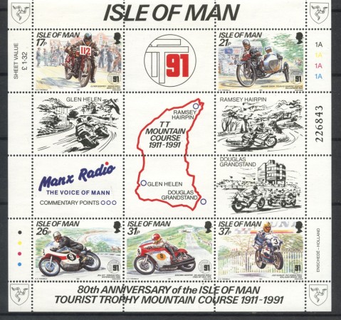 1991 - MAN - CORSA  TOURIST TROPHY - FOGLIETTO NUOVO - LOTTO/36052