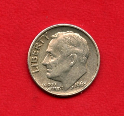 1963D - STATI UNITI - 1 DIME ROOSEVELT ARGENTO - LOTTO/M26191