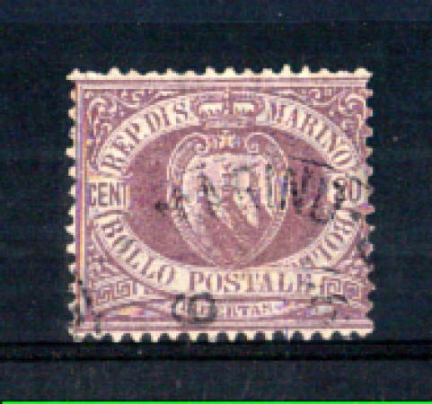 1894 - LOTTO/RSM29U - SAN MARINO - 20c.  LILLA VIOLA USATO