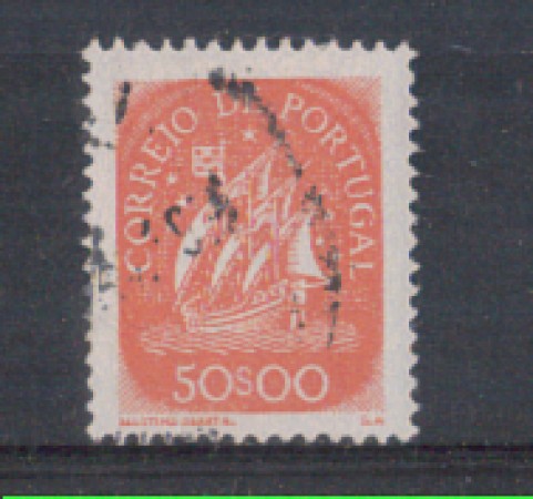 1943 - LOTTO/9711RU - PORTOGALLO - 50e. CARAVELLA - USATO