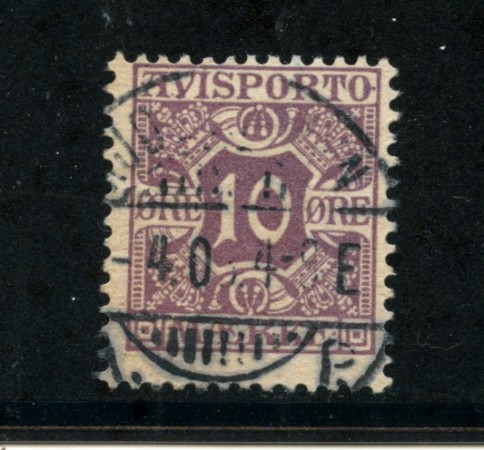 1907 - LOTTO/20515 - DANIMARCA - 10 ORE FRANCOBOLLO GIORNALI - USATO
