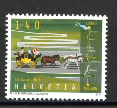 2014 - SVIZZERA - LOTTO/37863 - LINDAUER BOTEN - NUOVO