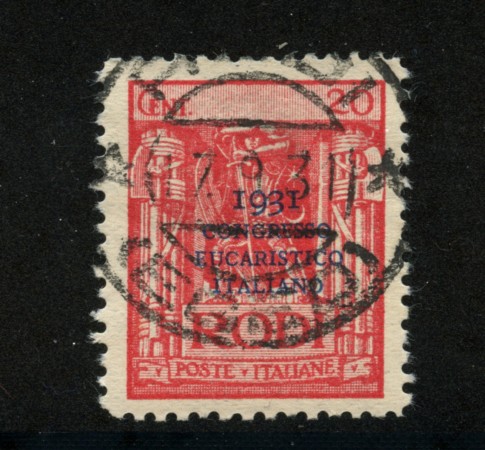 1931 - LOTTO/19183 - EGEO - 20c. CONGRESSO EUCARISTICO - USATO