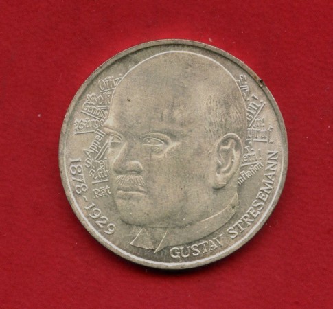 1978 - GERMANIA - LOTTO/M43536 - 5 MARCHI ARGENTO GUSTAV STRESEMANN