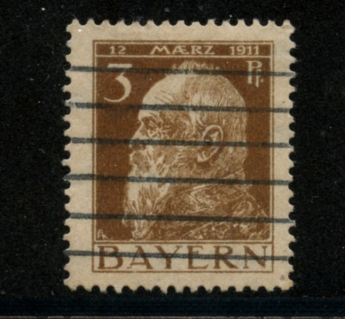 1911 - LOTTO/18735 - BAVIERA - 3p. BRUNO  II° TIPO - USATO