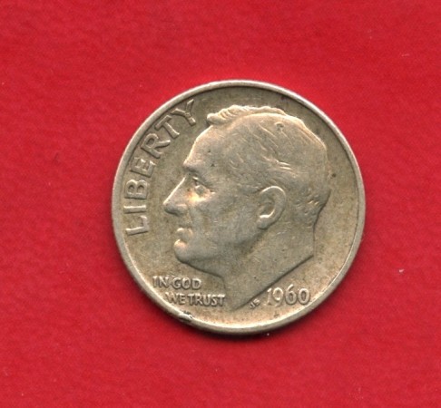 1960 - STATI UNITI - 1 DIME ROOSEVELT ARGENTO - LOTTO/M26253