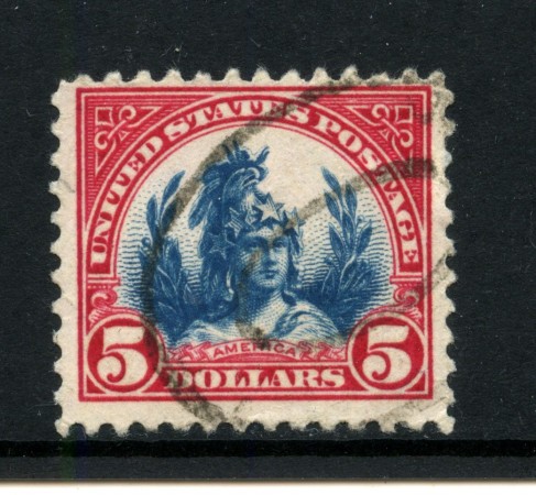1922/25 - STATI UNITI - LOTTO/42417 - 5 DOLLARI SIMBOLO AMERICA - USATO