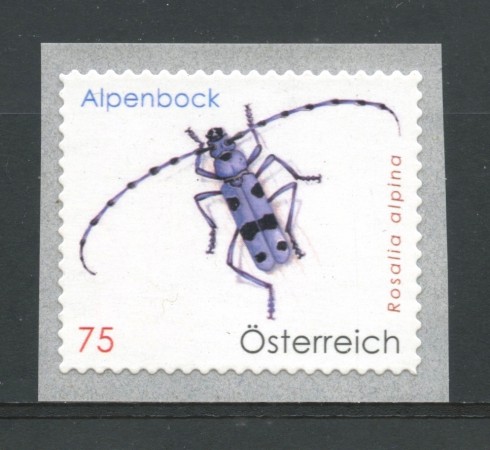 2009 - AUSTRIA - INSETTI ROSALIA ALPINA - NUOVO- LOTTO/33486